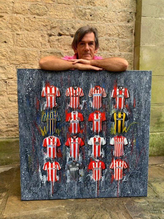 FOOTBALL ARTIST TERRY KNEESHAW PAYS IT FORWARD FOR BRENTFORD FC & THE BRENTFORD COMMUNITY SPORTS TRUST - Terry Kneeshaw Art