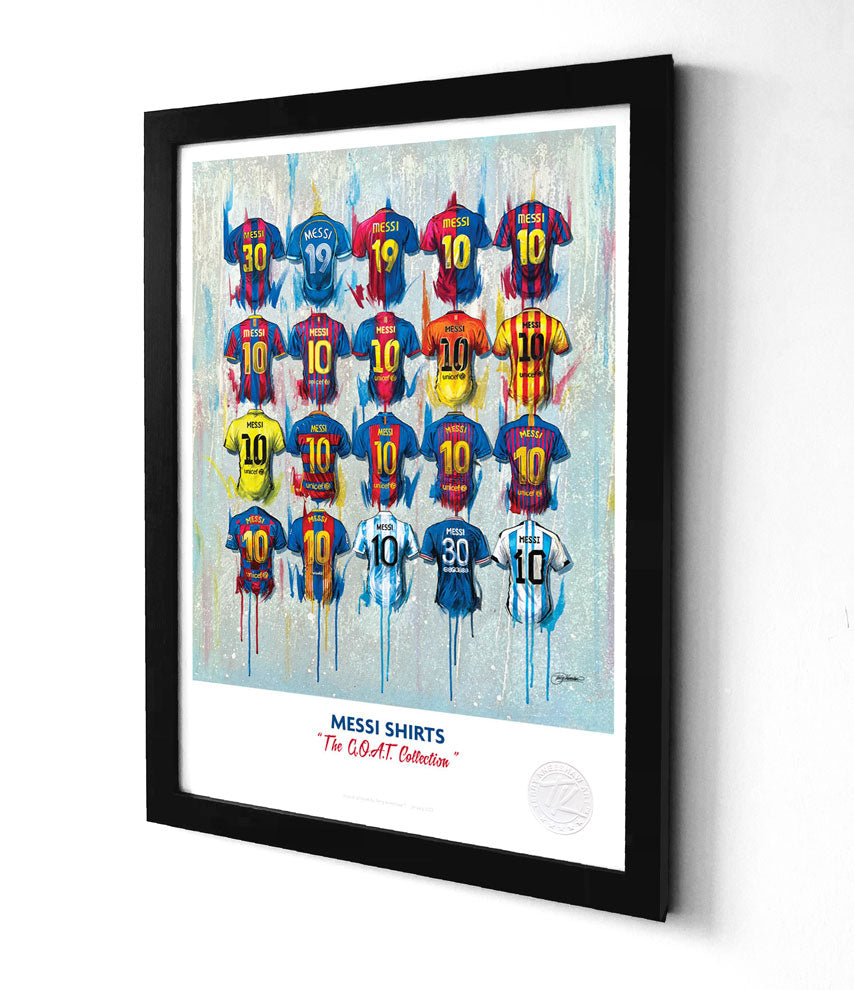 Messi - A G.O.A.T Collection Framed A3 Print