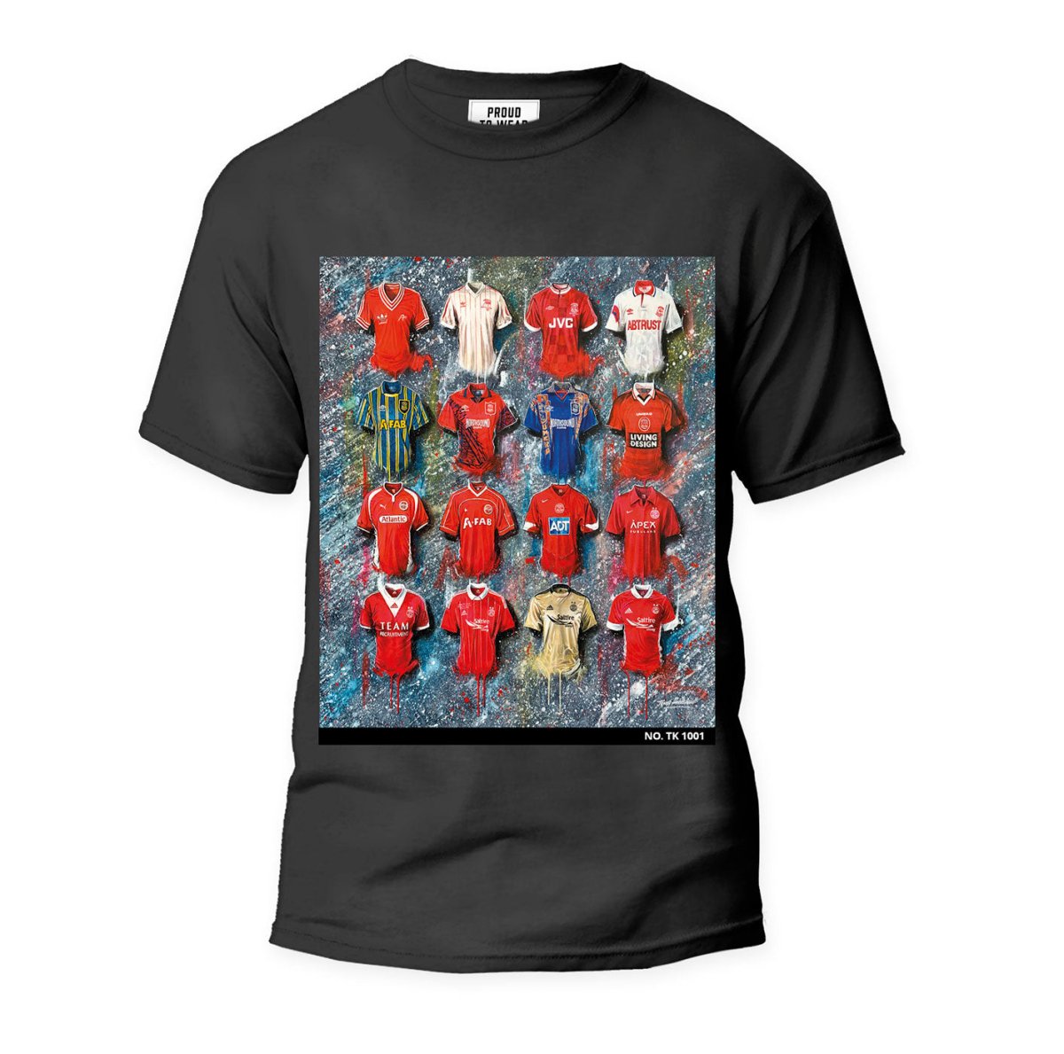 Aberdeen A Dons Collection T Shirt - Terry Kneeshaw Art