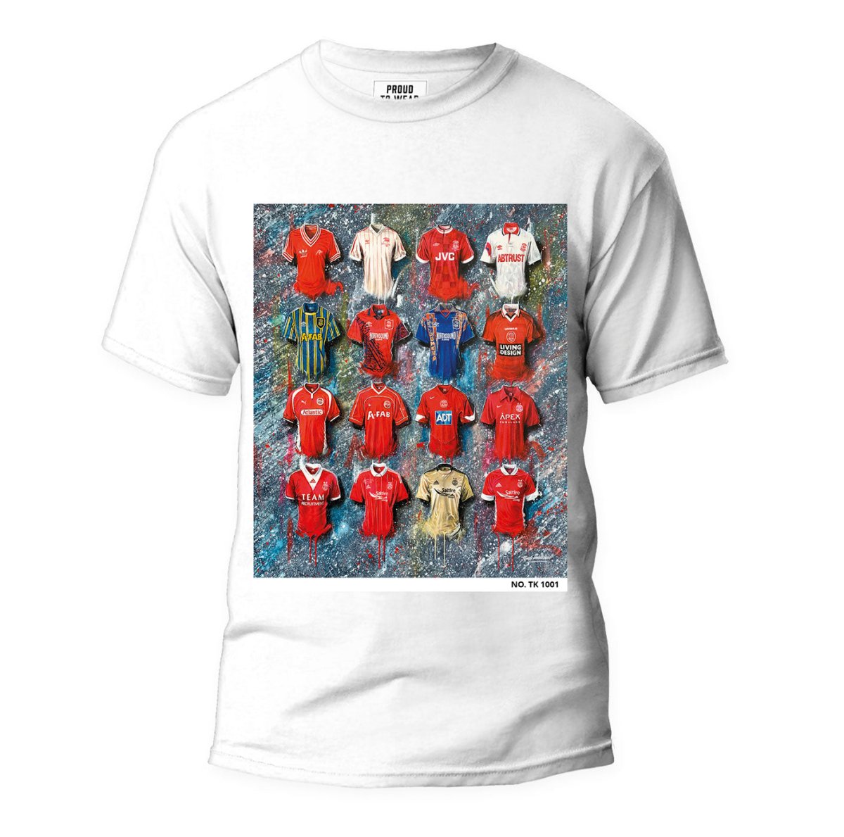 Aberdeen A Dons Collection T Shirt - Terry Kneeshaw Art