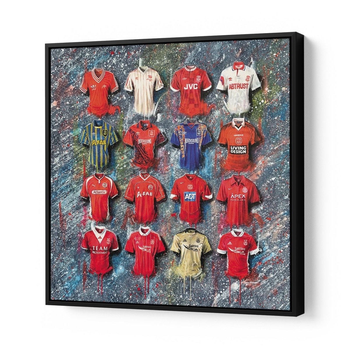 Aberdeen Shirts 20x20 Canvases - Terry Kneeshaw Art