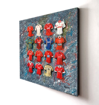 Aberdeen Shirts 20x20 Canvases - Terry Kneeshaw Art