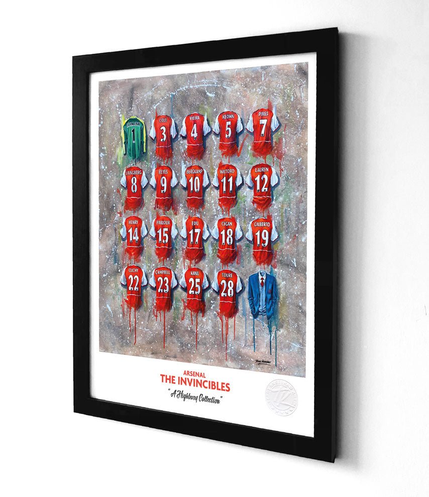 Arsenal Invincibles A3 - Terry Kneeshaw Art