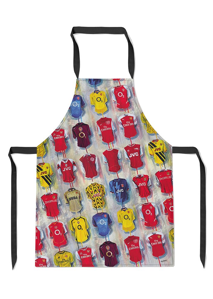 Arsenal Shirts - A Gunner's Collection Apron - Terry Kneeshaw Art