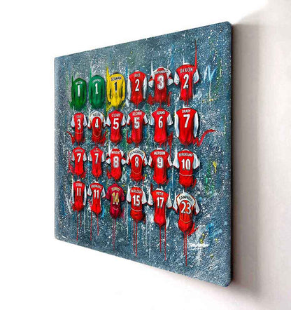 Arsenal The Gunners - A Legends Collection 20x20 Canvas - Terry Kneeshaw Art