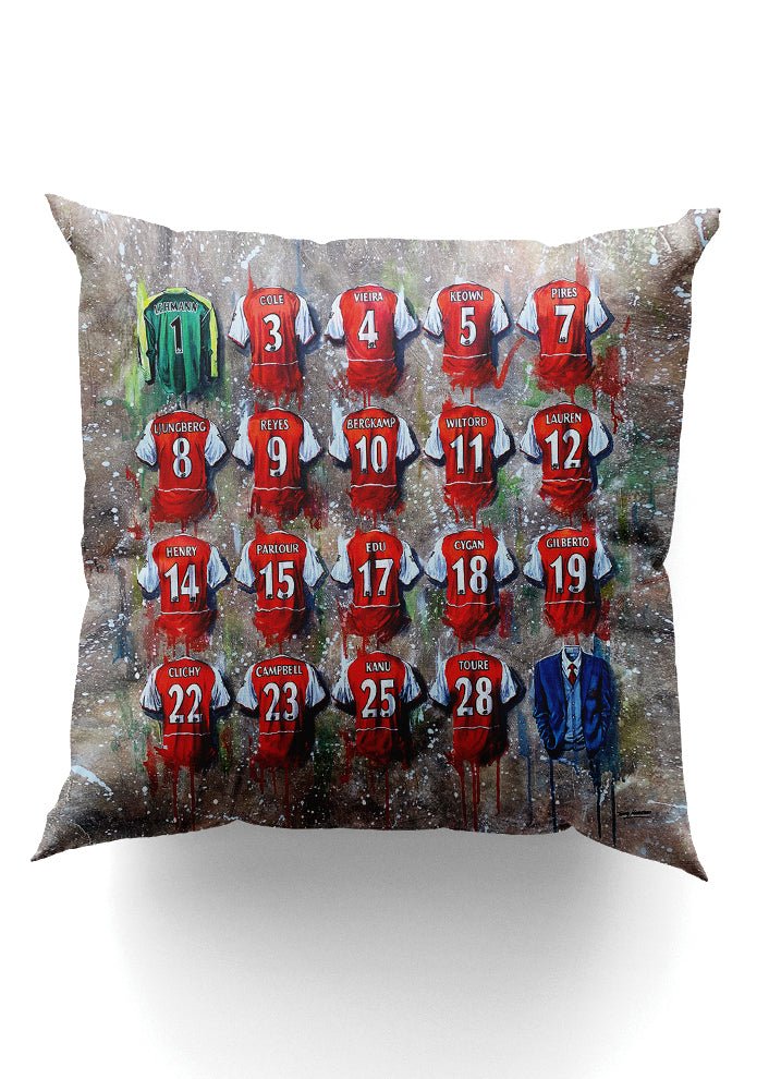 Arsenal The Invincibles - A Highbury Collection Cushion - Terry Kneeshaw Art