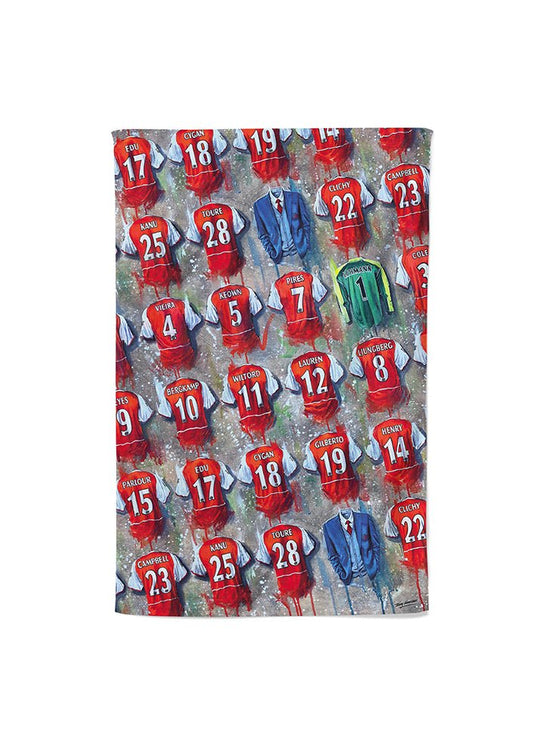 Arsenal The Invincibles - A Highbury Collection Tea Towel - Terry Kneeshaw Art