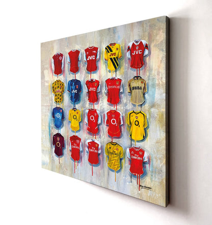 Arsenal Wall Art - A Gunners Collection 20x20 Canvas - Terry Kneeshaw Art