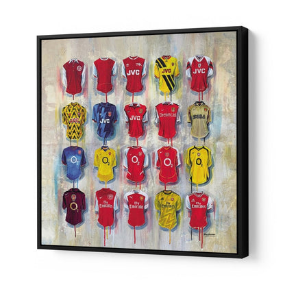 Arsenal Wall Art - A Gunners Collection 30x30 Canvas - Terry Kneeshaw Art