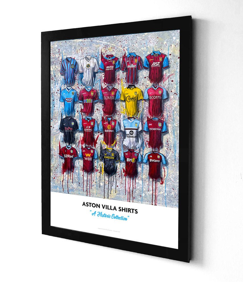 Aston Villa 2024 Limited Edition Personalised Print - A Villans Collection - Terry Kneeshaw Art