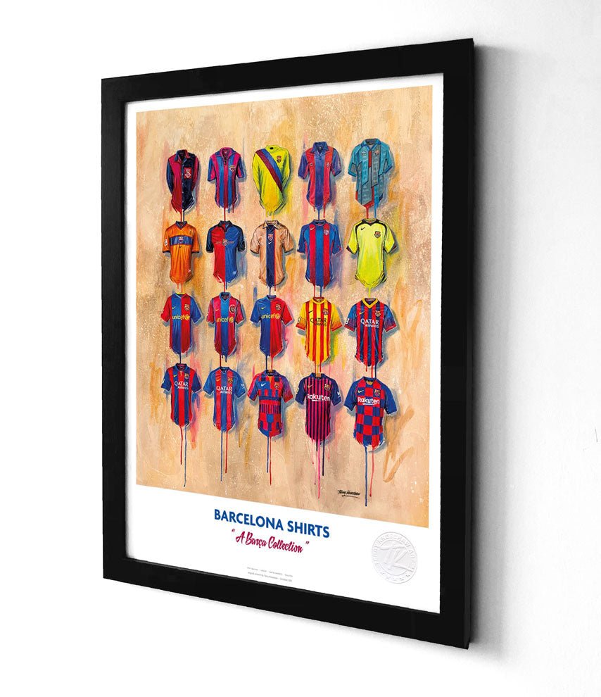 Barcelona Shirts A3 - Terry Kneeshaw Art