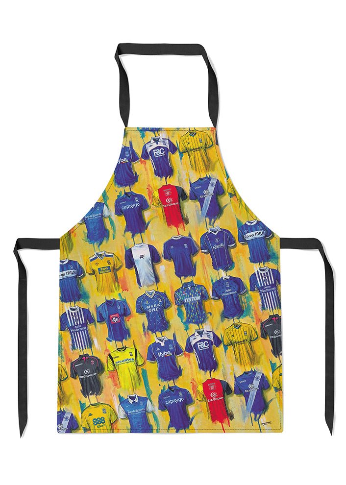 Birmingham City Shirts - A Blue's Collection Apron - Terry Kneeshaw Art