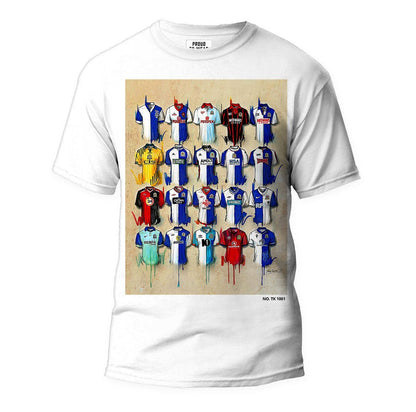 Blackburn - A Blue and Whites Collection T Shirt (Sale) - Terry Kneeshaw Art