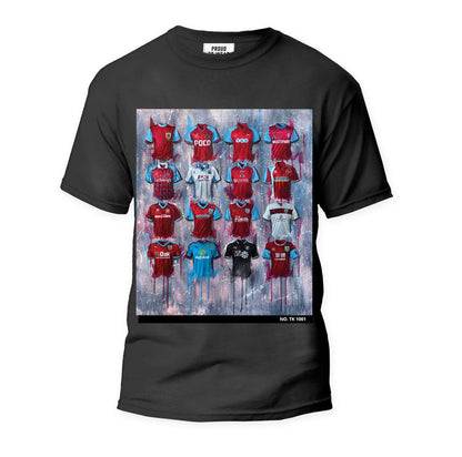 Burnley FC Claret Collection T Shirt - Terry Kneeshaw Art