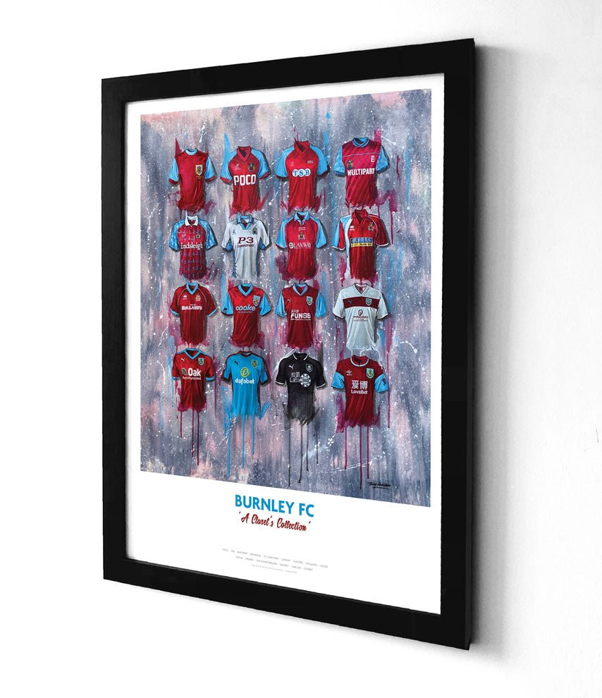 Burnley Shirts A3 - Terry Kneeshaw Art