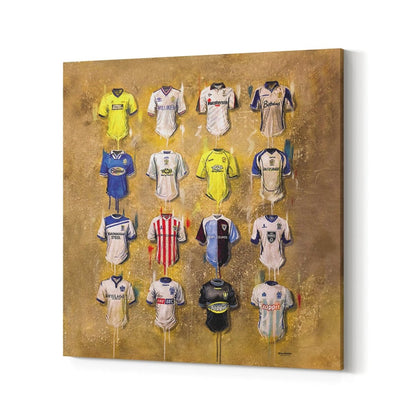 Bury FC Shirts - A Shakers Collection - Terry Kneeshaw Art