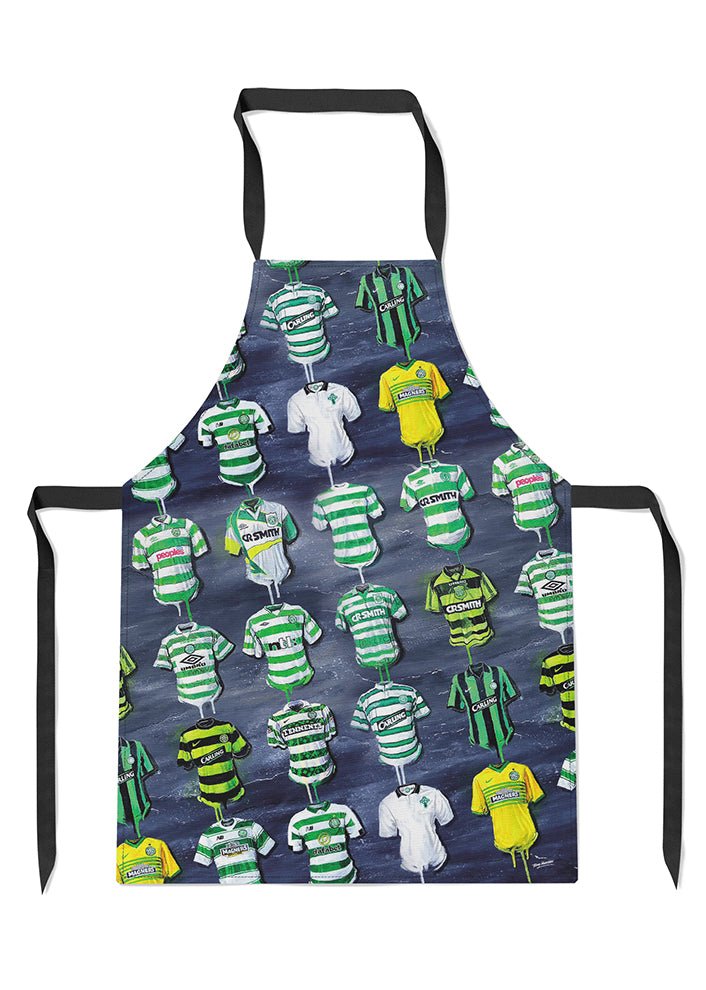 Celtic Football Shirts - A Hoop's Collection Apron - Terry Kneeshaw Art