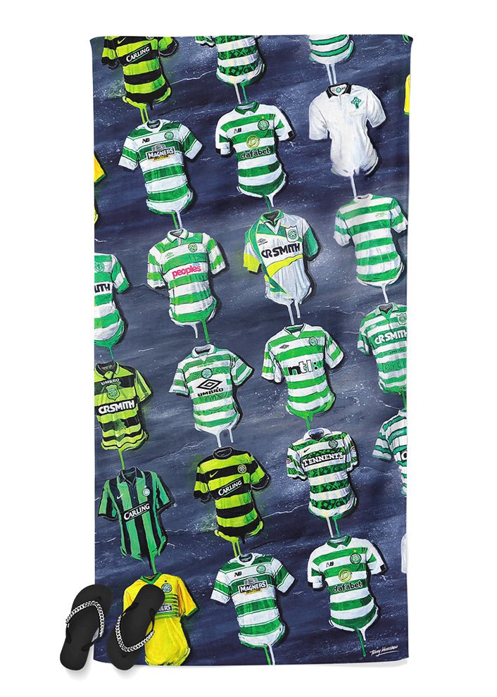 Celtic Shirts - A Hoop's Collection Beach Towel - Terry Kneeshaw Art