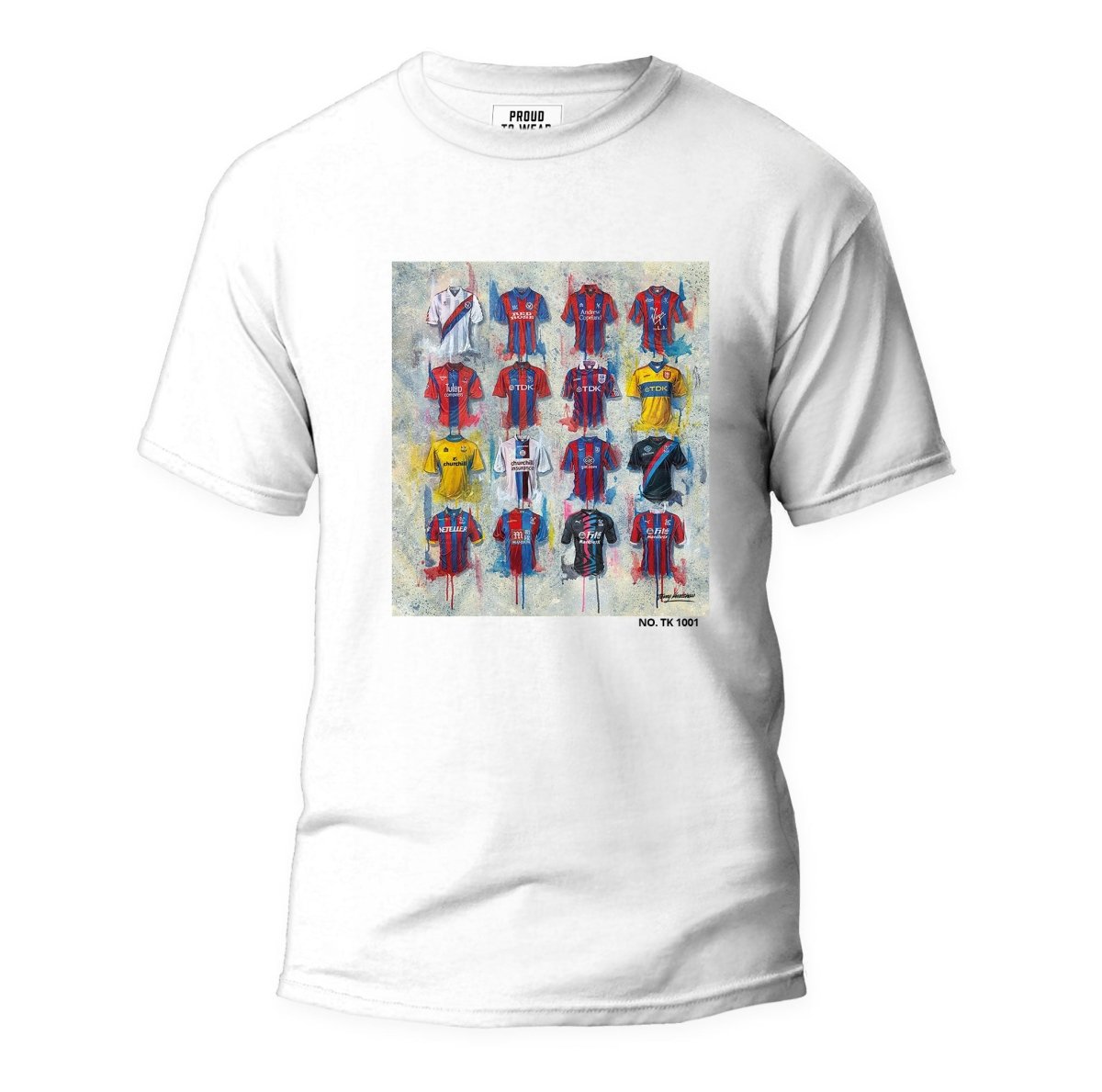 Crystal Palace FC Collection T Shirt - Terry Kneeshaw Art