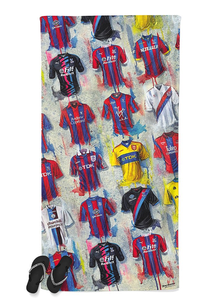 Crystal Palace Shirts - An Eagle's Collection Beach Towel - Terry Kneeshaw Art