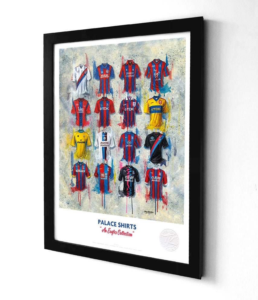 Crystal Palace Shirts Print A3 - Terry Kneeshaw Art