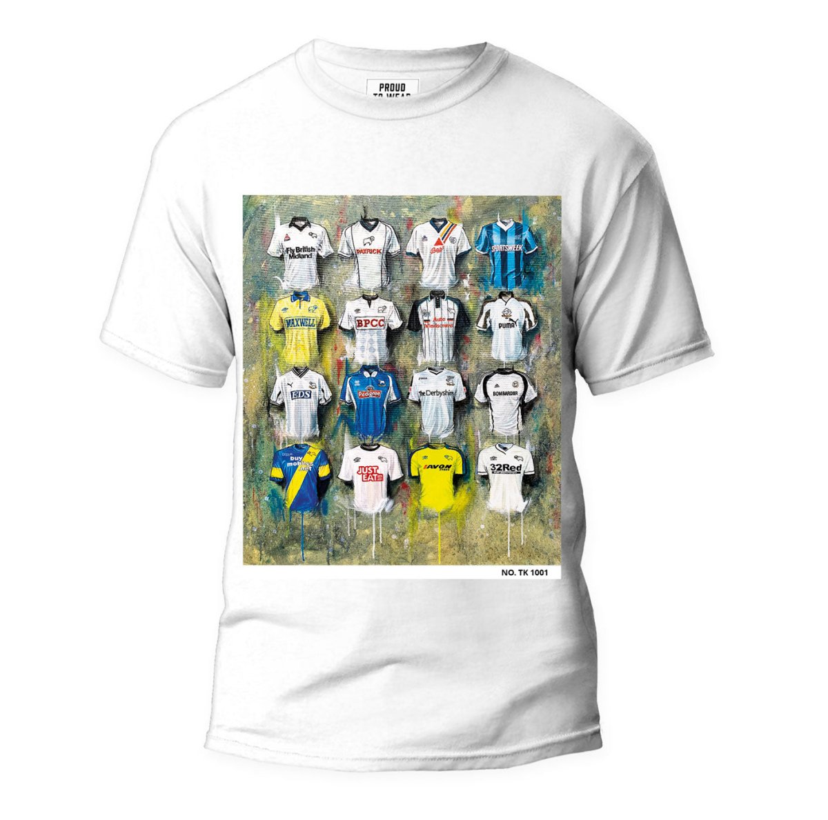 Derby FC Shirts - A Rams Collection T Shirt - Terry Kneeshaw Art