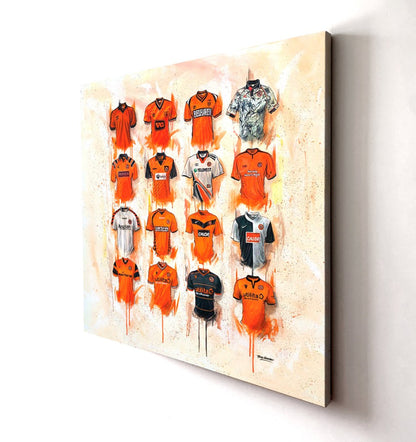 Dundee United FC Shirts 20x20 Canvas - Terry Kneeshaw Art