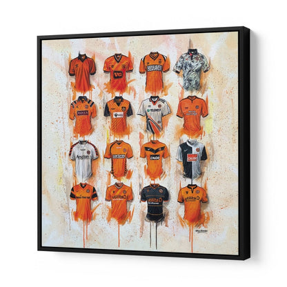 Dundee United FC Shirts 20x20 Canvas - Terry Kneeshaw Art