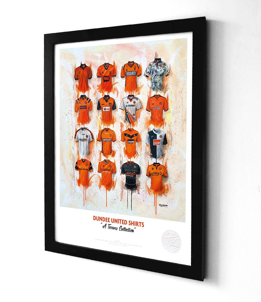 Dundee United FC Shirts A3 - Terry Kneeshaw Art