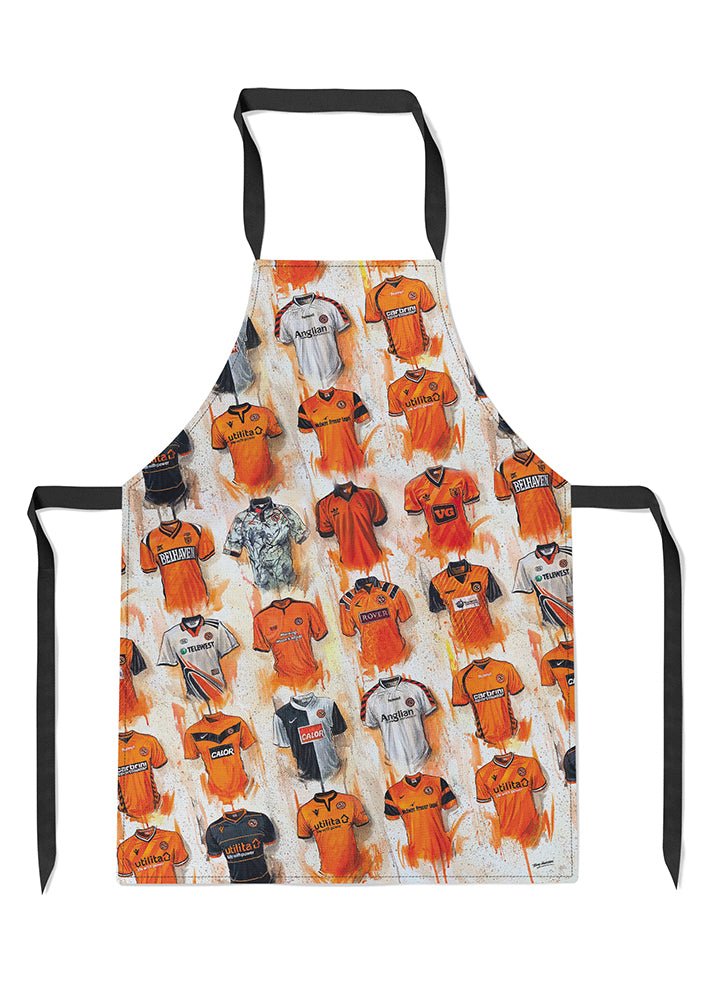 Dundee United Shirts - A Terror's Collection Apron - Terry Kneeshaw Art