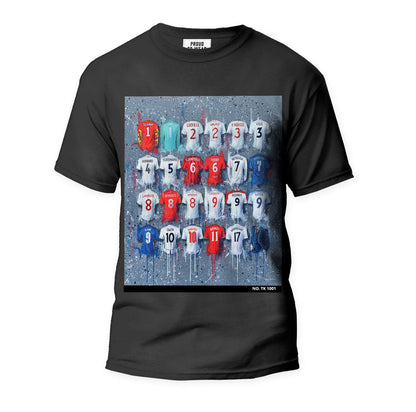 England FC 2000 - 2021 Shirts - T Shirt - Terry Kneeshaw Art