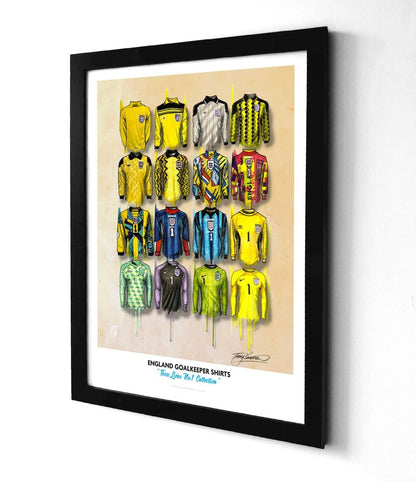 England Goal Keeper Shirts - Terry Kneeshaw Art