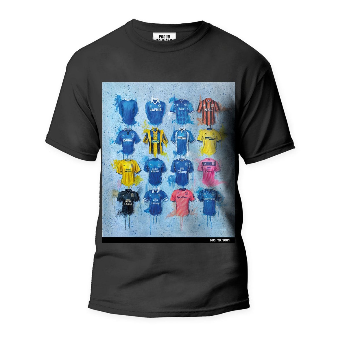 Everton FC Collection T Shirt - Terry Kneeshaw Art