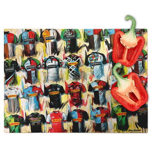 Harlequins - A Quin's Collection Chopping Board - Terry Kneeshaw Art