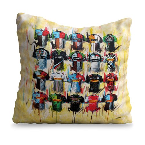 Harlequins - A Quin's Collection Cushion - Terry Kneeshaw Art