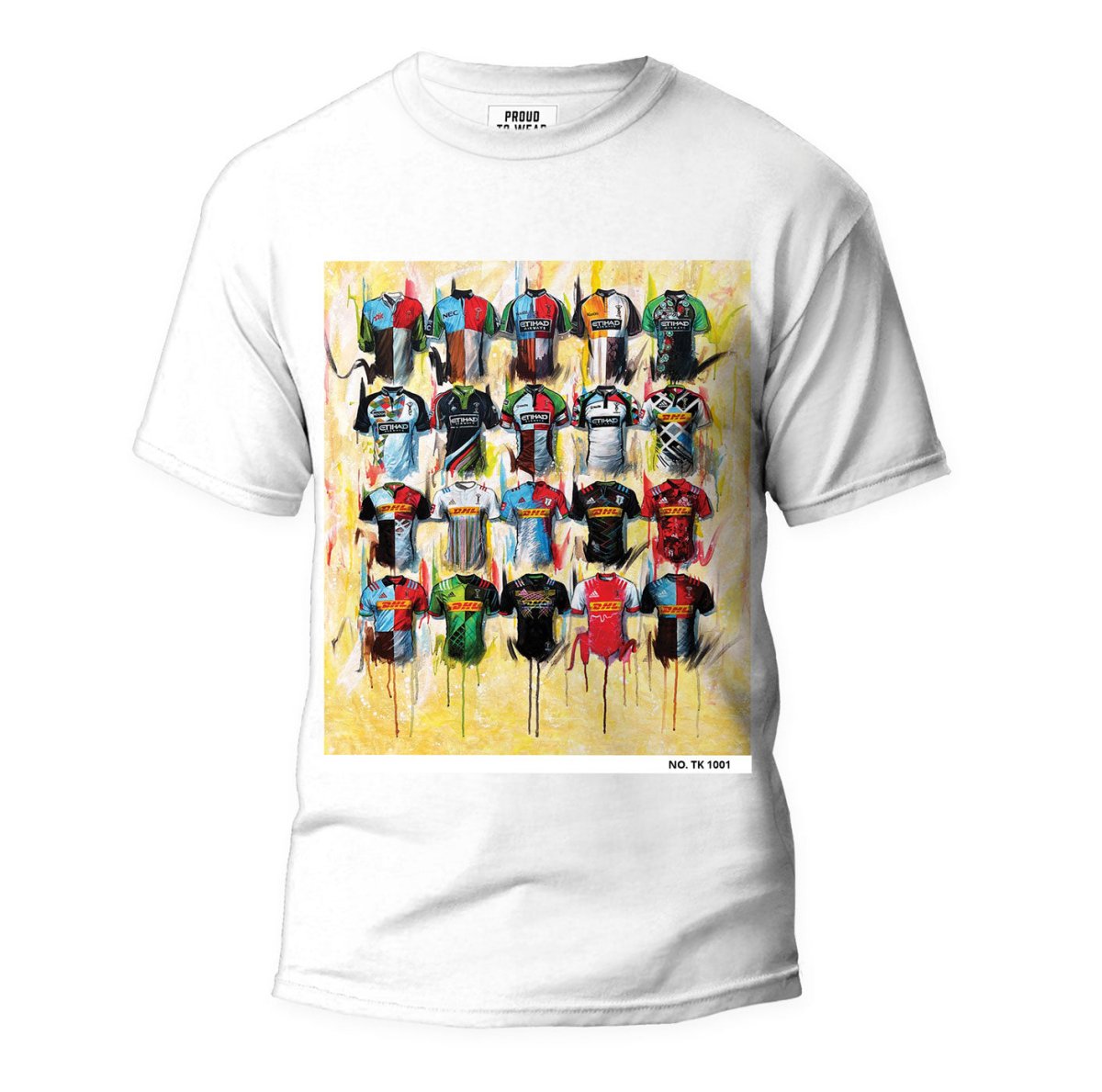 Harlequins - A Quins Collection T Shirt - Terry Kneeshaw Art