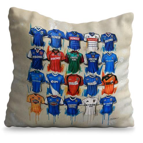 Ipswich Town - The Potters Collection Cushion - Terry Kneeshaw Art