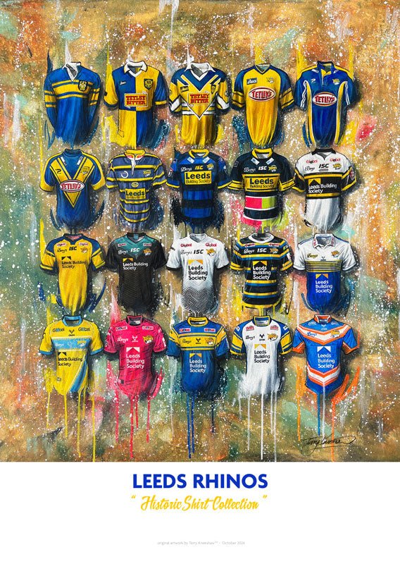 Leeds Rhinos A2 Limited Edition Print - Terry Kneeshaw Art