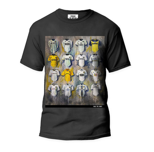 Leeds United FC Peacock Collection T Shirt - Terry Kneeshaw Art