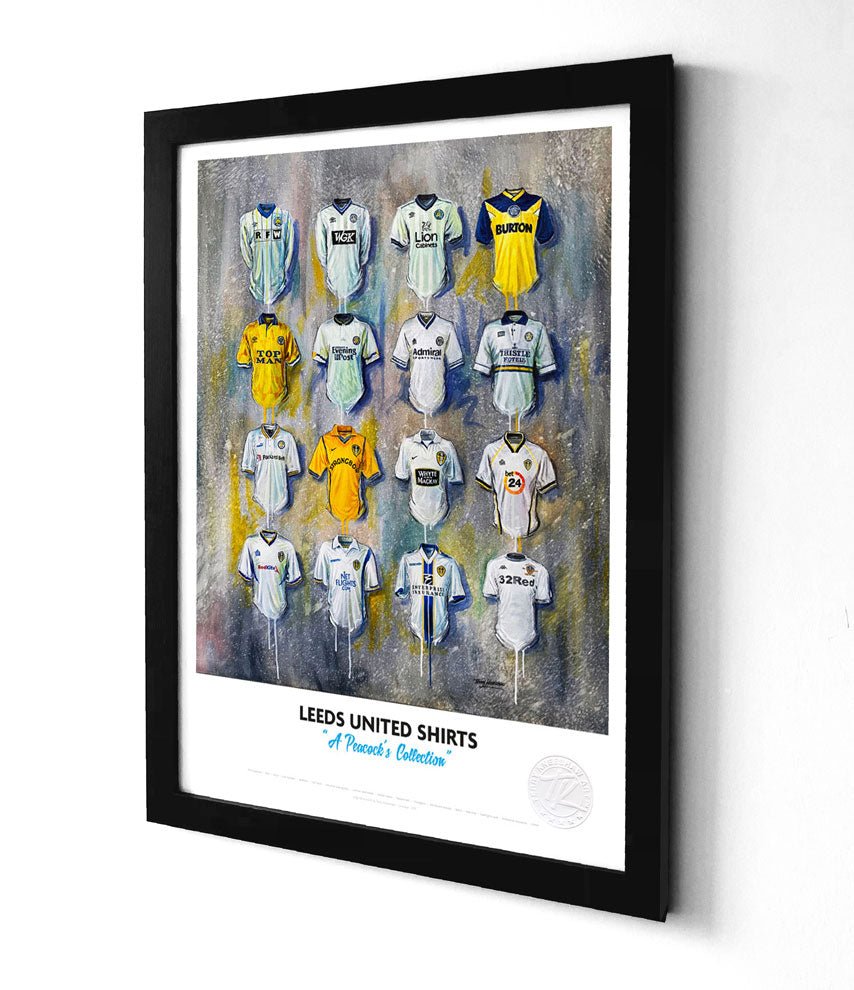 Leeds United FC Shirts A3 - Terry Kneeshaw Art