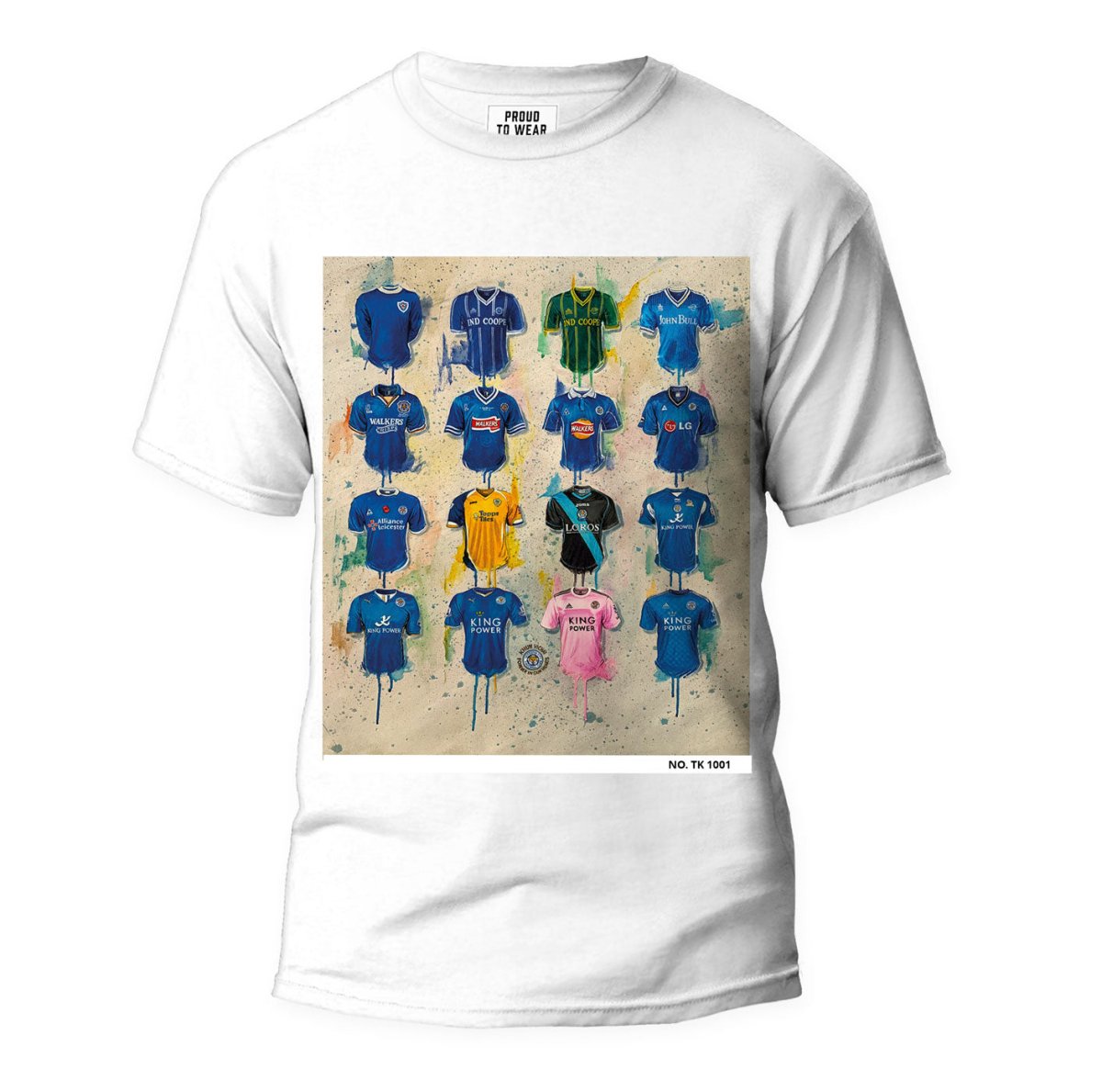 Leicester City FC - A Foxes Collection T Shirt - Terry Kneeshaw Art