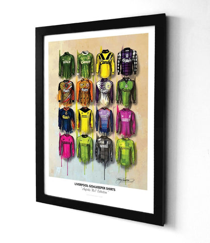 Liverpool Goal Keeper Shirts - Terry Kneeshaw Art