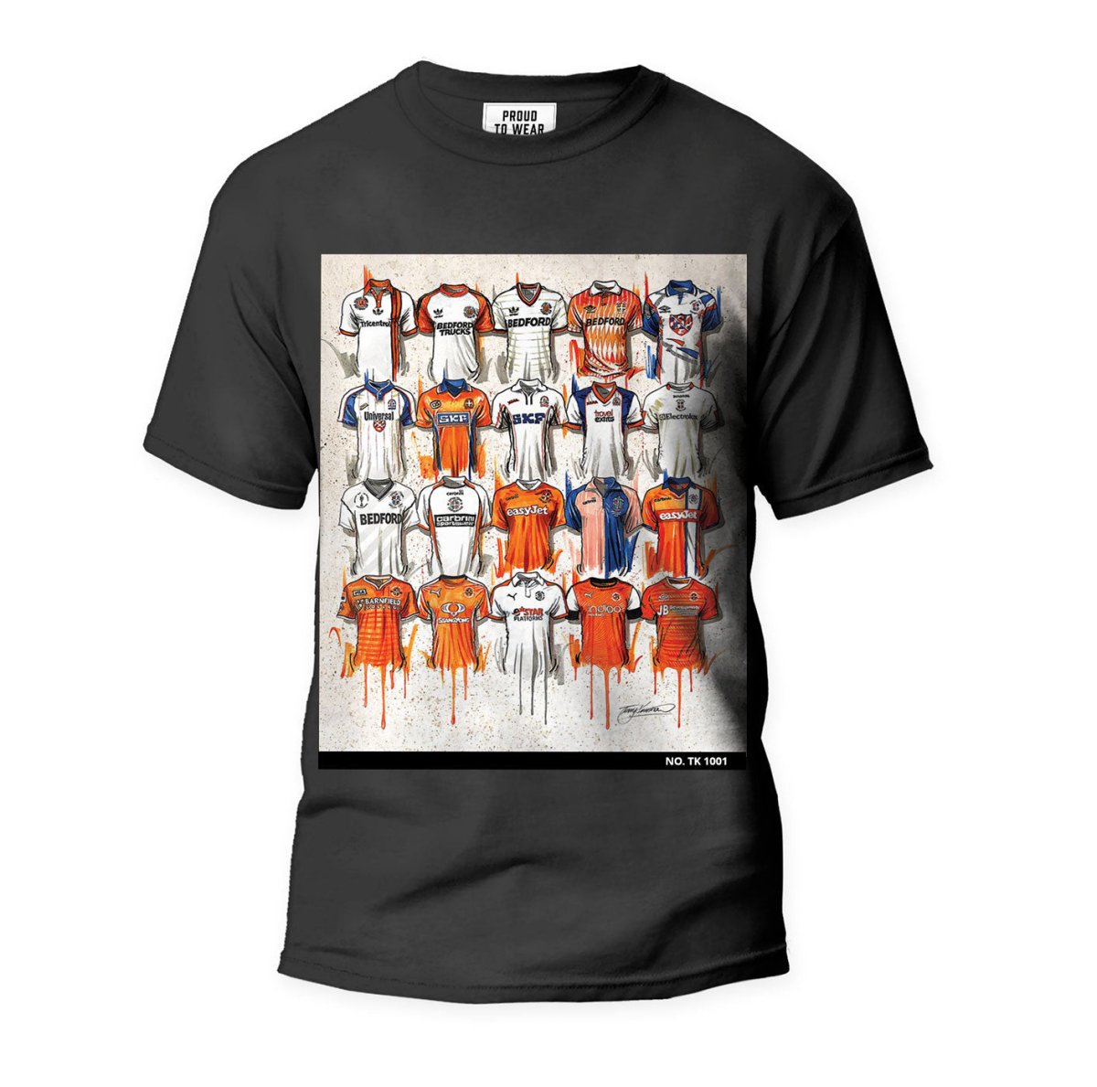 Luton FC T Shirt Collection - Terry Kneeshaw Art