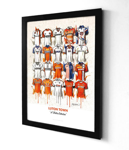 Luton Town FC - A2 Signed Limited Edition Personalised Prints - Terry Kneeshaw Art