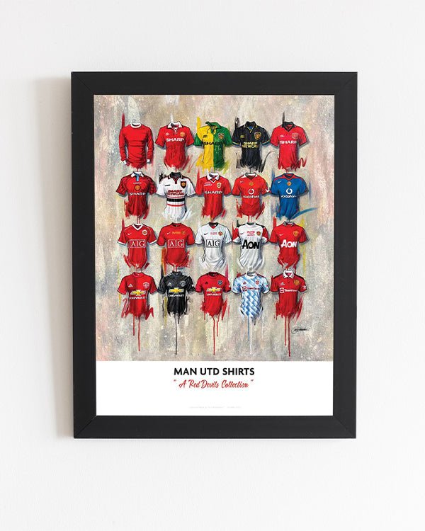 Manchester United FC 2022 A2 Signed Limited Edition Personalised Prints - Terry Kneeshaw Art