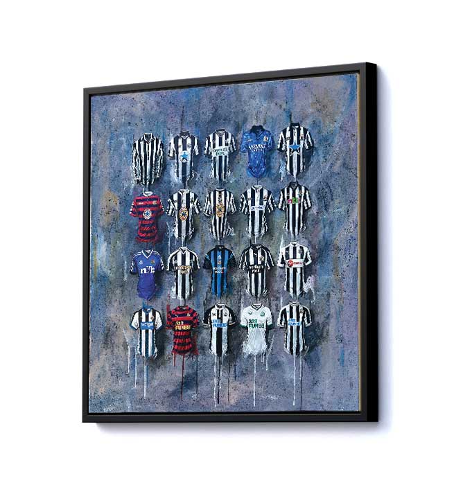 Newcastle 2022 Shirts 20x20 Canvas - Terry Kneeshaw Art