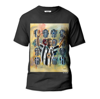 Newcastle All Time Goalscorer - T Shirt - Terry Kneeshaw Art