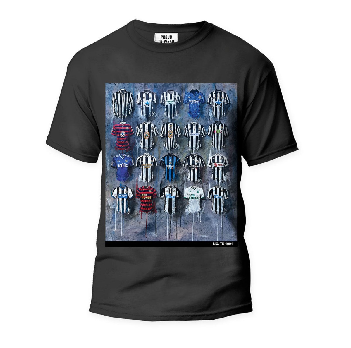 Newcastle Shirts - A Toon Collection T Shirt - Terry Kneeshaw Art