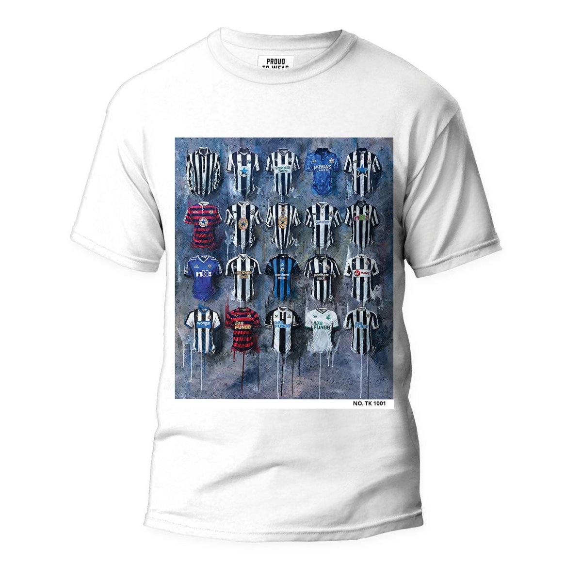 Newcastle Shirts - A Toon Collection T Shirt - Terry Kneeshaw Art