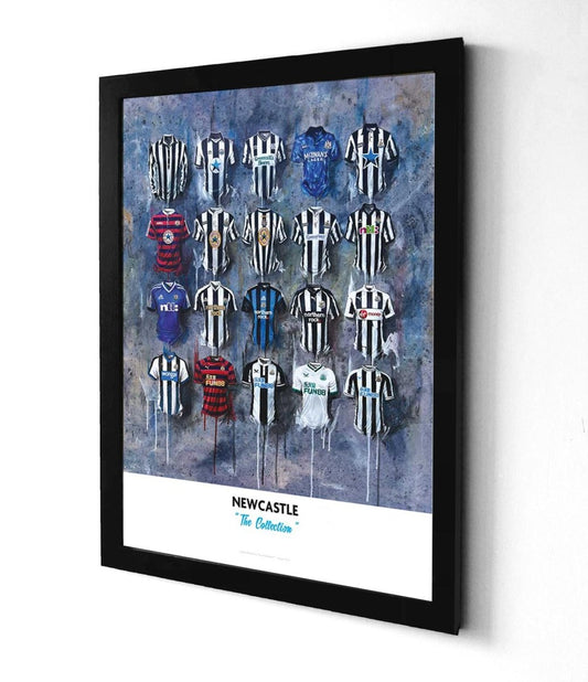 Newcastle Shirts - A2 Signed Limited Edition Prints - Terry Kneeshaw Art